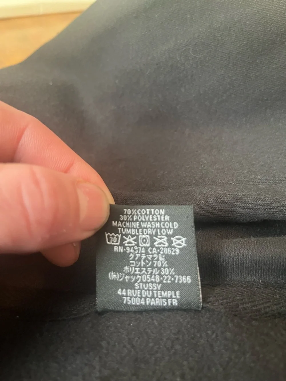 Stüssy x Dover Street Market New York Black Zip Up Hoodie - Picture 7 of 10